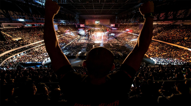 Фанаты UFC возвращаются на трибуны