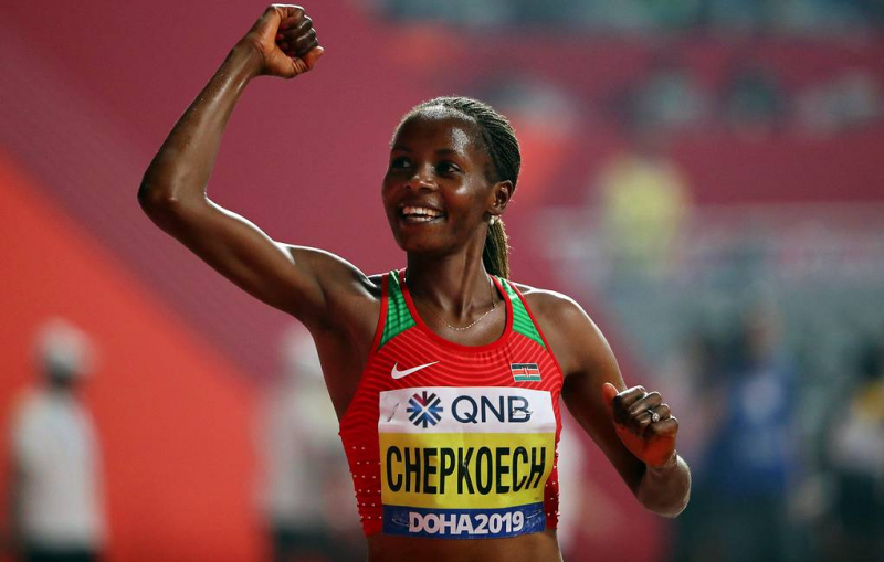 Кенийка Чепкоеч установила мировой рекорд в беге на 5 км

